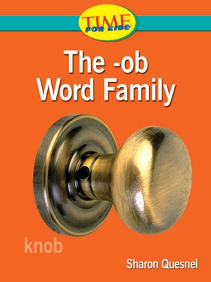 cover image of The -ob Word Family